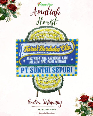 Papan Bunga Duka di Graha Indah
