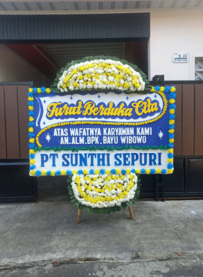 Papan Bunga Duka di Graha Indah