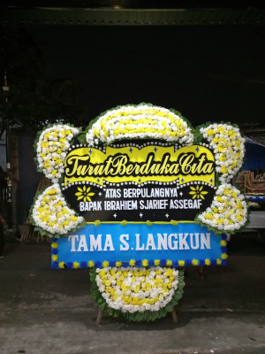 Papan Bunga Duka di Graha Indah