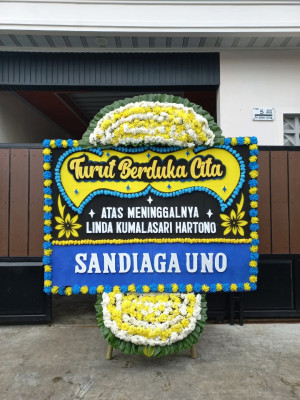 Papan Bunga Duka di Graha Indah